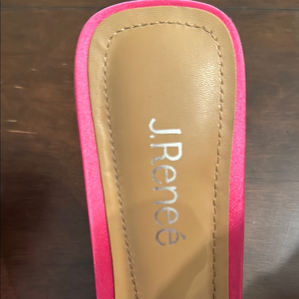 J.Renee Pink Mules with Ruffled Detail - Picture 2 of 13
